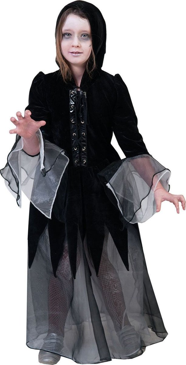 Gotisch Kostuum | Gothica Dame | Meisje | Maat 152 | Halloween | Verkleedkleding